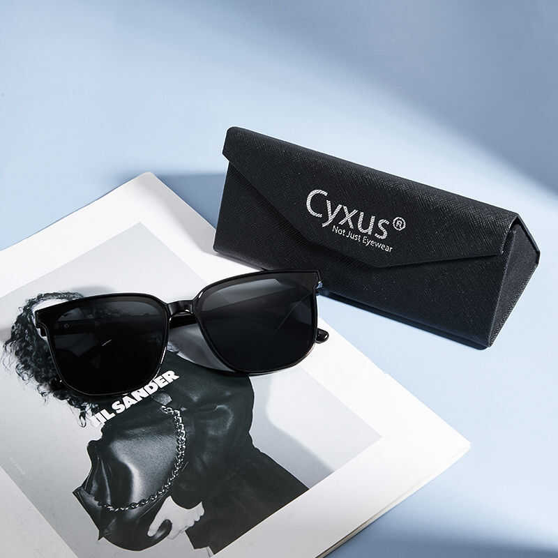 ▣ Cyxus แว่นตา Shade หนังแว่นตากันแดดแบบพกพาแว่นตาวินเ