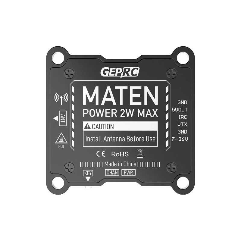 ▥ GEPRC MATEN 1.2G 2W 5.8G 2.5W 1.6Wvtx 25Mw/400Mw/800Mw/2000Mw/Pit โหมด Switchable Video Trans