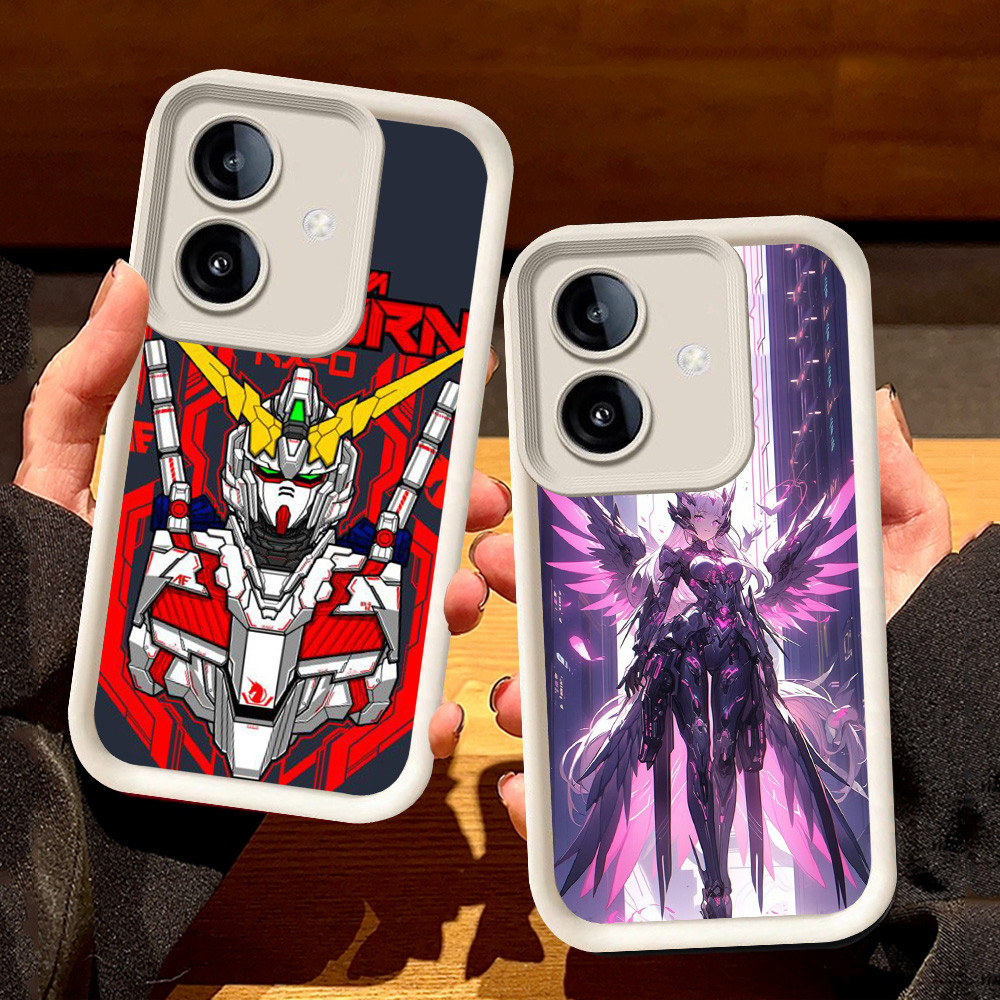 ปลอกสีขาวสําหรับ OPPO A3 A79 A3X A5 A5I Pro A5X 5G S87 กันดั้ม