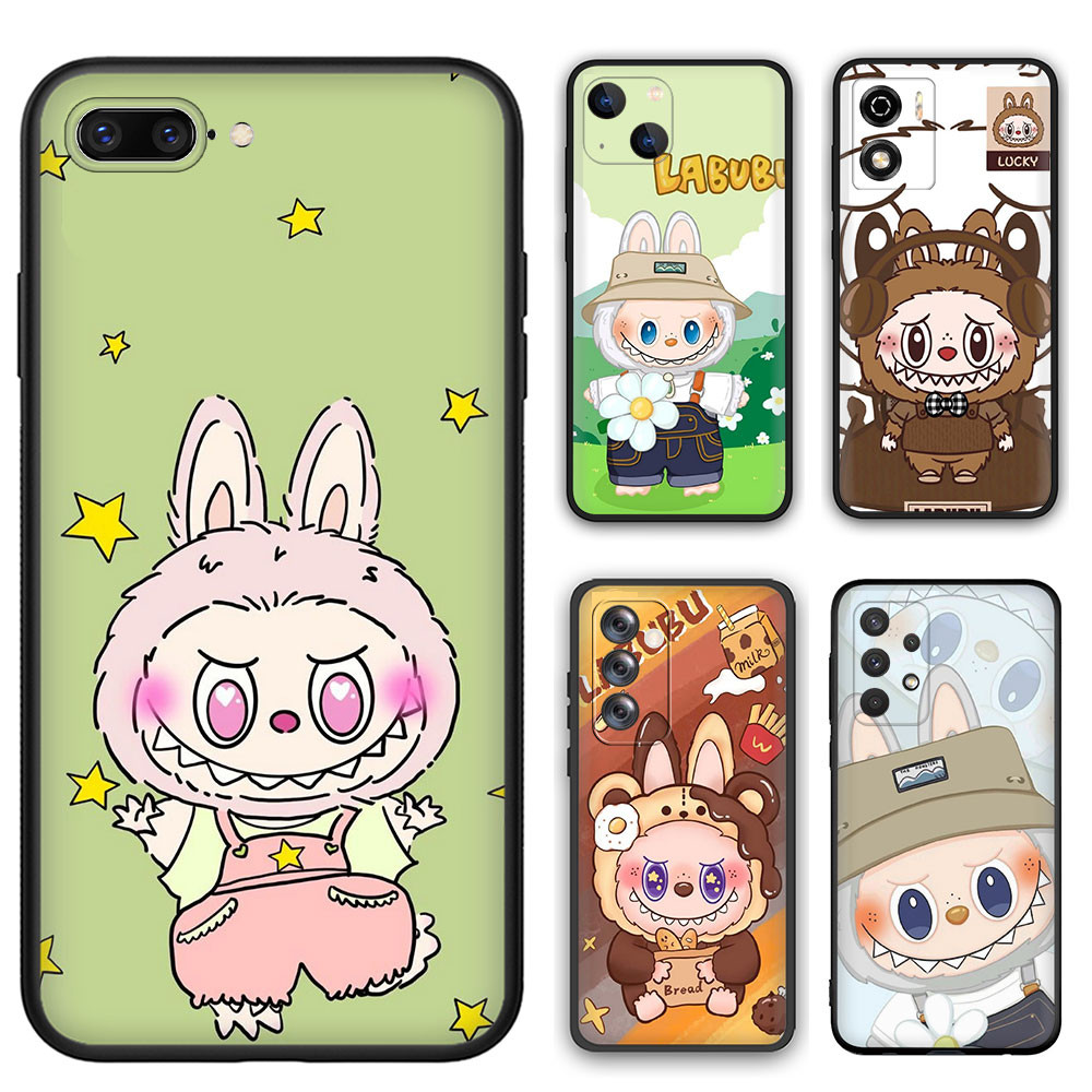 TPU Cover Samsung Galaxy A51 A52 A52S A53 A54 A71 A72 A73 A41 A42 7L49 Labubu ซิลิโคนอ่อนนุ่มเคสโทรศ