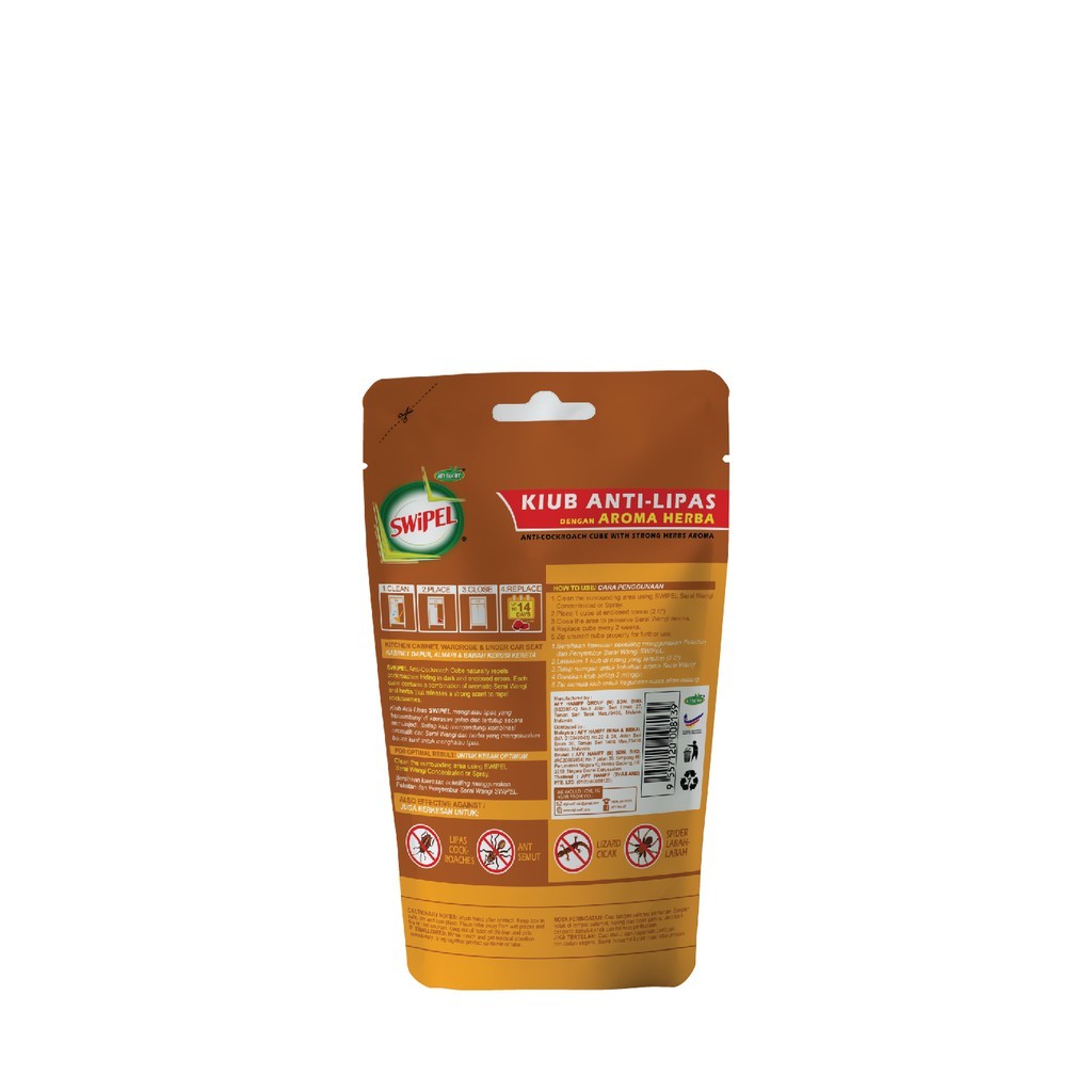 hot🔥การประกันคุณภาพ🔥 import AfyHaniff SWiPEL® Kiub Halau Lipas Rumah 130g Non Toxic Cockroach Rep