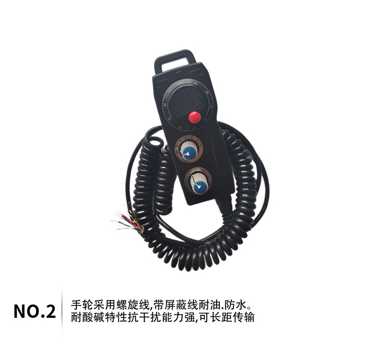 มุมมองยาวล้อมือ Mitsubishi Siemens Fennaco เครื่องแกะสลักหน่วยมือถือ CNC Hand-Cranked มือหลอดเลือดดํ