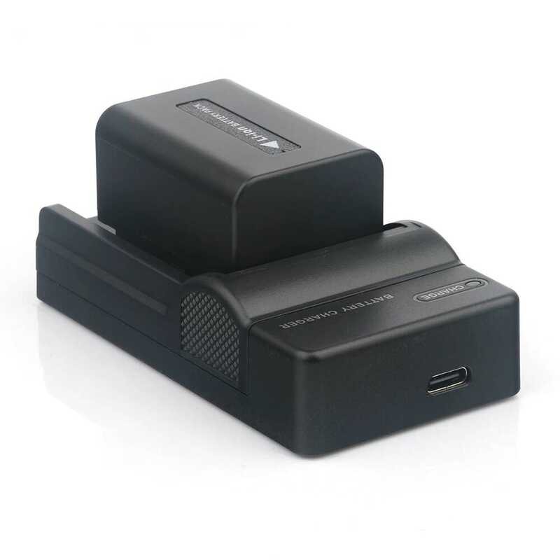 ▥ สําหรับ Sony Np-Fv50 1050Mah แบตเตอรี่/Charger ใช้งานร่วมกับ Fdr-Ax700 Ax60 Ax55 Ax53 Ax45 Ax