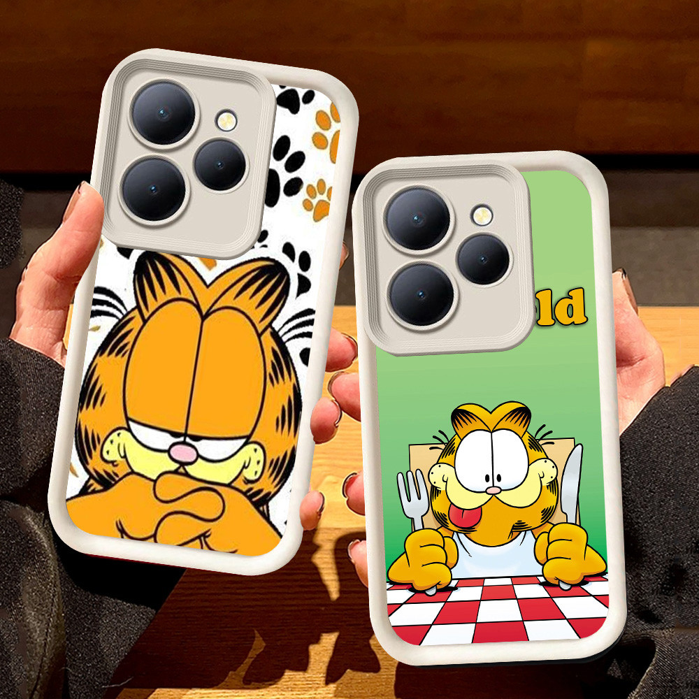 ปลอกสีขาวสําหรับ ITEL A50 P65 S23 A80 A70 P55 RS4 A90 5G S62 Cat Garfield