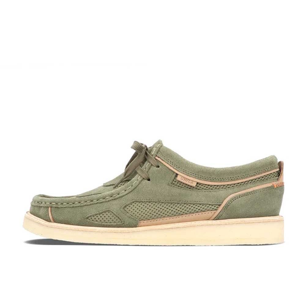UNION × Clarks Crazy Visions Wallabee Green Combi Unused