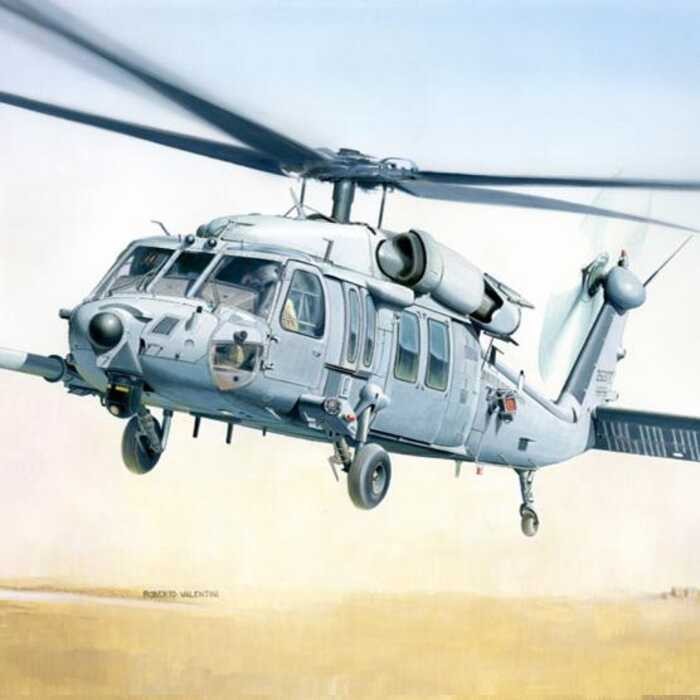 1/48 ITALERI MH-60K โมเดลเฮลิคอปเตอร์แบล็คฮอว์ก