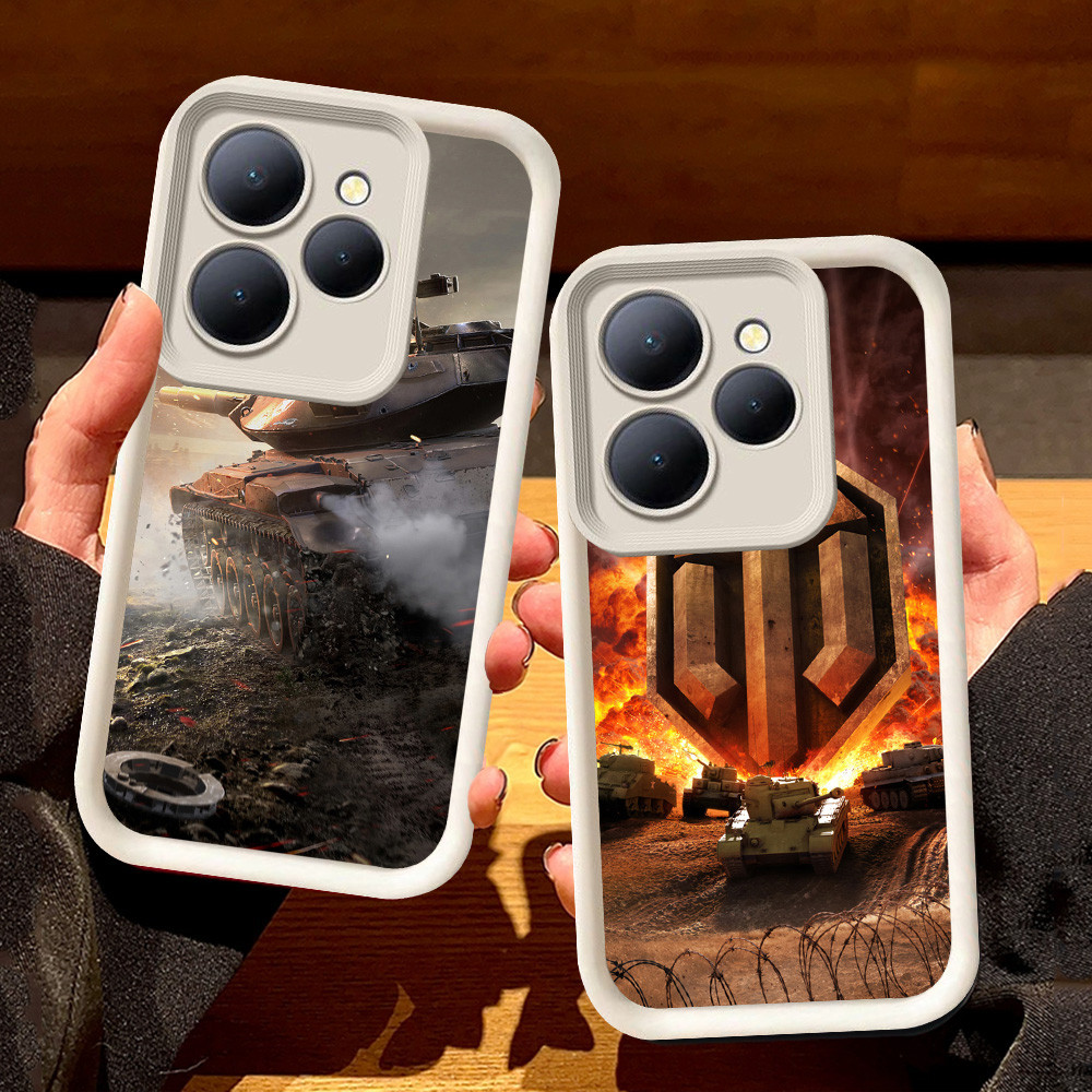 ปลอกสีขาวสําหรับ Tecno POP 8 Spark 30C GO1 GO1S GO GO2 9 20 Pova 5 4 7 6 Pro 2024 2023 Plus Camon 12