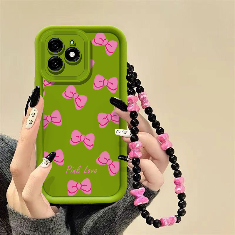 Sweet Rose bownot สร้อยข้อมือสําหรับ OPPO A83 A1 F9 A79 F5 YOUTH A73 A75 F7 Realme 7I C17 8 PRO 8I 1