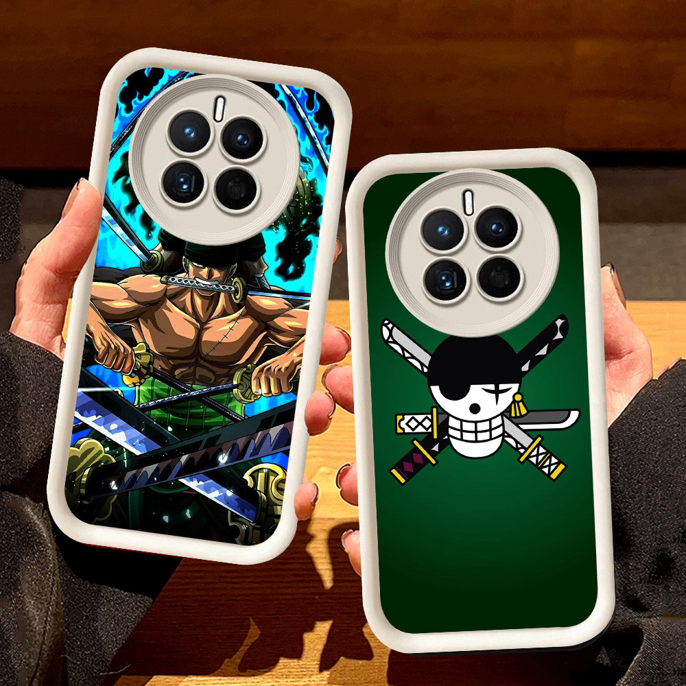 ปลอกสีขาวสําหรับRealme 12 13 Narzo 70 12X N65 Plus Pro Lite 5G S69 Roronoa One Piece