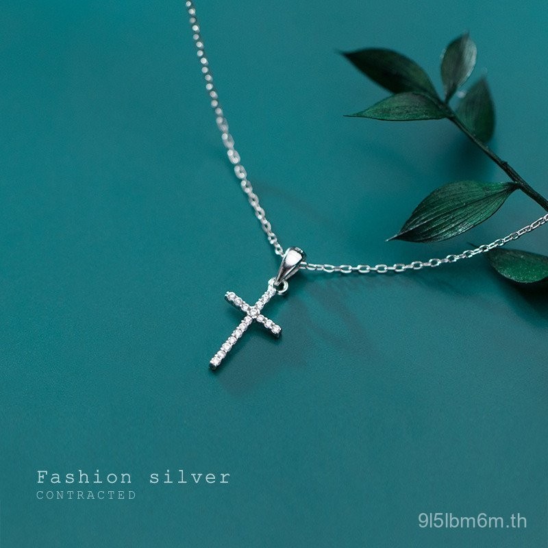 Ai Luoqi S925สร้อยคอเงินผู้หญิงสไตล์ญี่ปุ่นและเกาหลีเรียบง่ายสดเพชรเต็มรูปแบบสร้อยคอไหปลาร้าหวาน d5