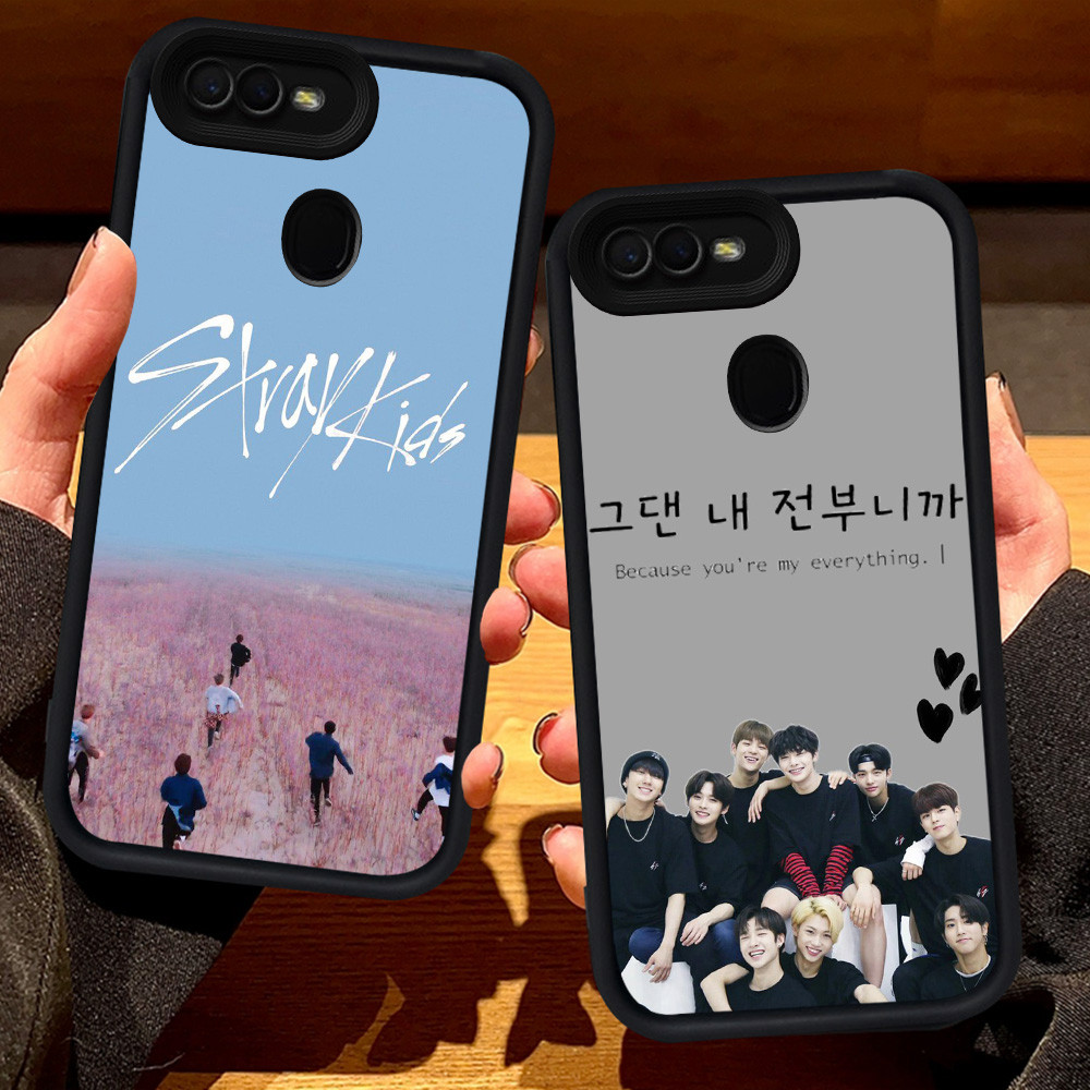 S108 Stray Kids Casing สําหรับ OPPO A1K A7 F7 A5S A11K F5 A5 A12 A12s A12E A3S F9 Pro สีดํา