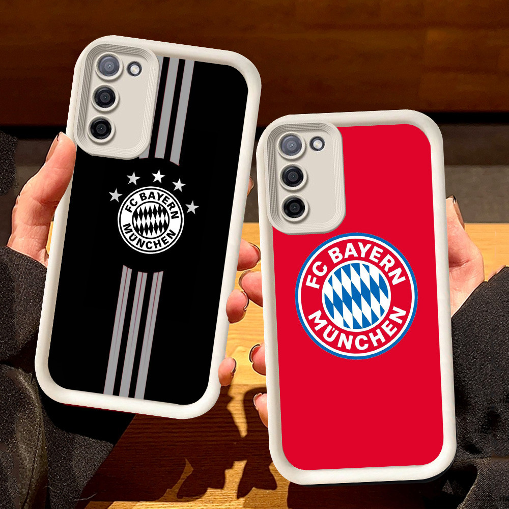 เคสสีขาวสําหรับ Samsung M02 A03S J6 A03 Core J4 Plus M02S A71 A51 A02S A31 A02 F02SS79 Bayern-Munche