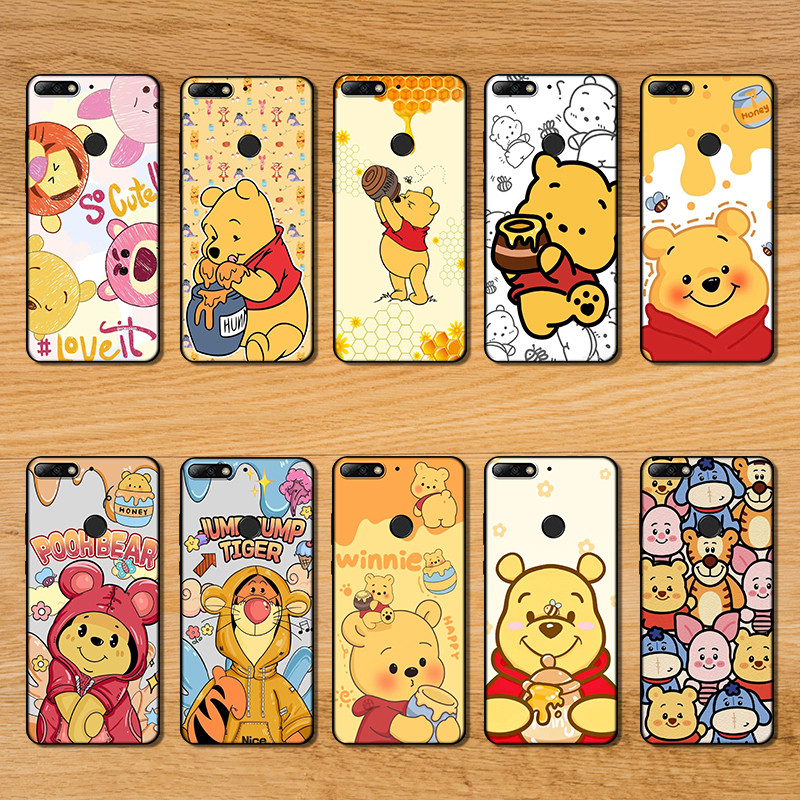 Anti falling โทรศัพท์มือถือสําหรับ Huawei Nova 2 Lite 2i 3 3i 4E 5i 5T 7 SE 8i RB95 Pooh Creative De