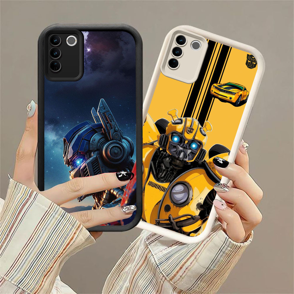CK-32 Transformers Bumblebee ซิลิโคนปลอกหรูหราสําหรับ VIVO V27E V27 V29 V29E Y200e Y100 Pro