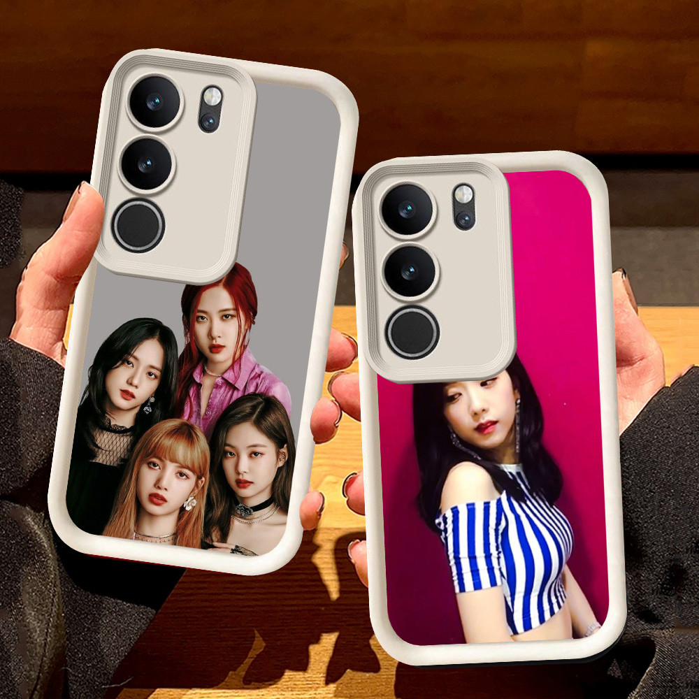 ปลอกสีขาวสําหรับ Infinix HOT Note 50 50i Pro Plus 50S 50X 60 60i 5G S66 BLACKPINK