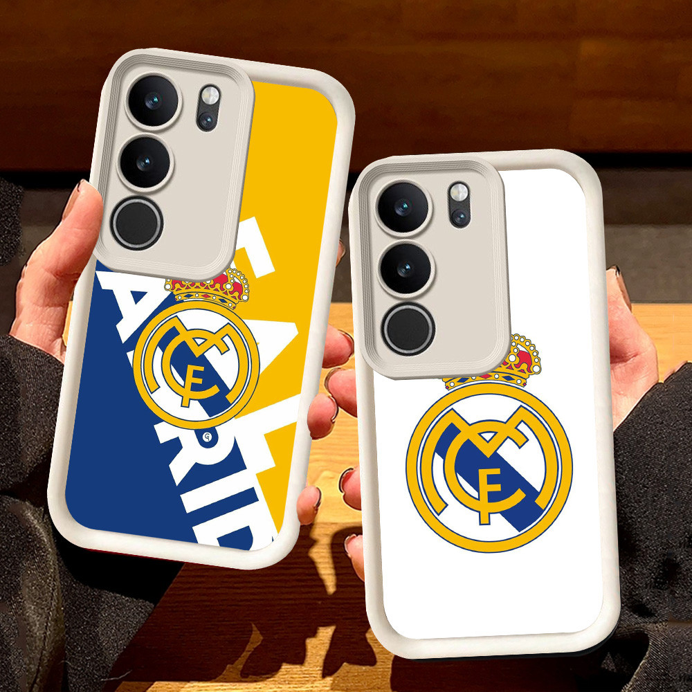 ปลอกสีขาวสําหรับ Infinix HOT Note 50 50i Pro Plus 50S 50X 60 60i 5G S91 Real Madrid CF