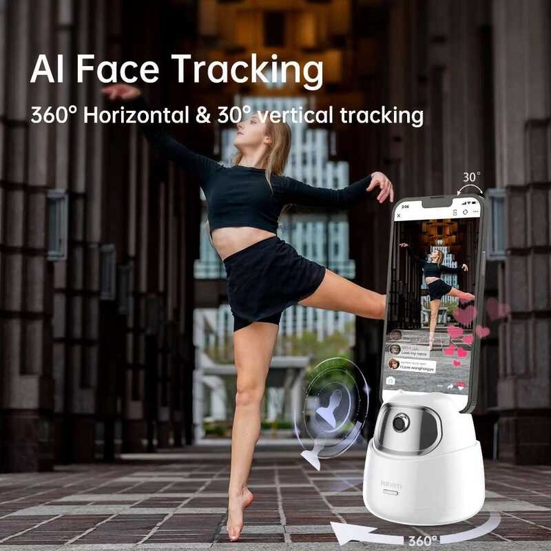 ❥ Hohem GO Auto Face Tracking Gimbal Stabilizer แท็บเล็ตโทรได้ติดตาม360 Se