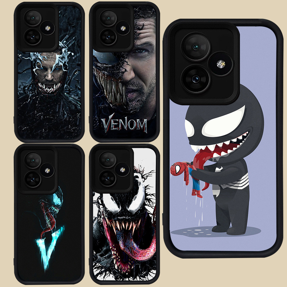 ปลอกสีดําสําหรับRealme C53 หมายเหตุ 60 C31 C63 Narzo 50A C61 C35 C55 C33 C51 50 C67 GT 6 Prime 5G R1