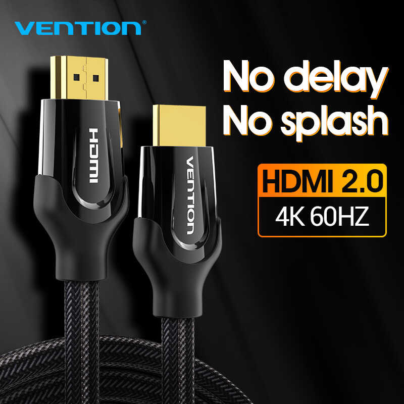 ❤ 【Cod】Vention สาย Hdmi ต่อทีวี สายต่อโทรศัพท์tv To 4K HDMI 2.0 3D 60Fps For Splitter Switch TV