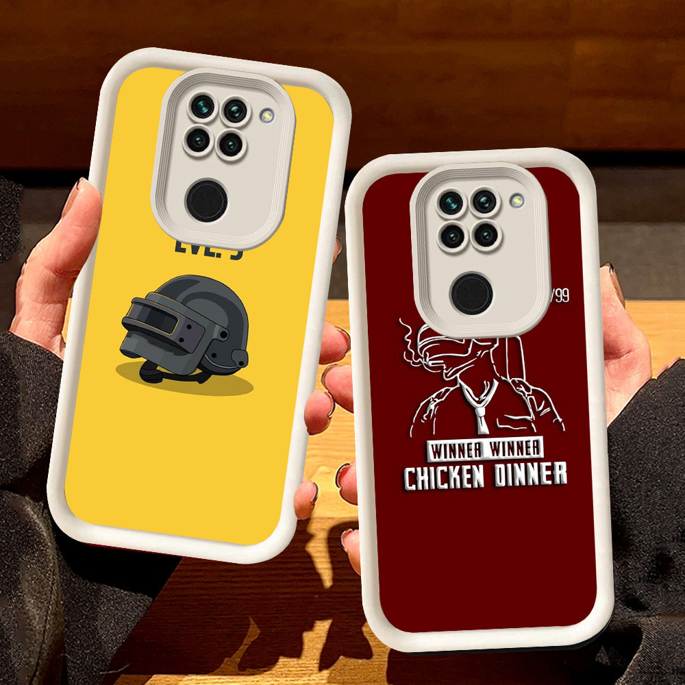 เคสสีขาวสําหรับ Xiaomi Redmi Note 9 8 9S Pro Max S44 PUBG Game