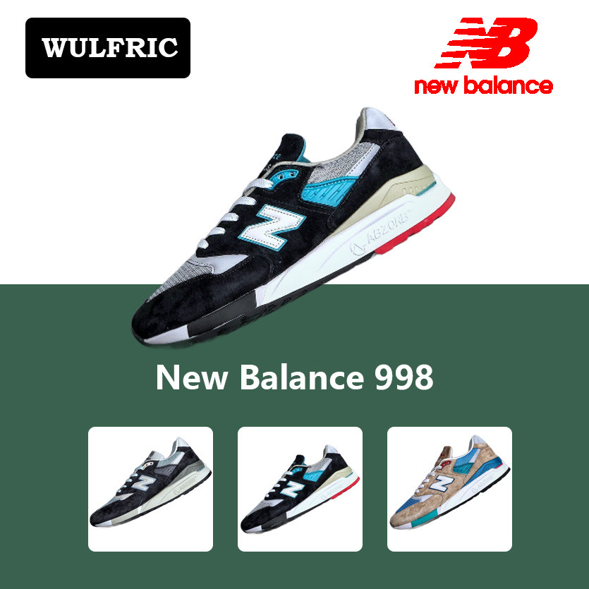 [ส่งฟรี]New Balance M998 BLACK BLUE รองเท้ากีฬา สําหรับผู้ชายและผู้หญิง