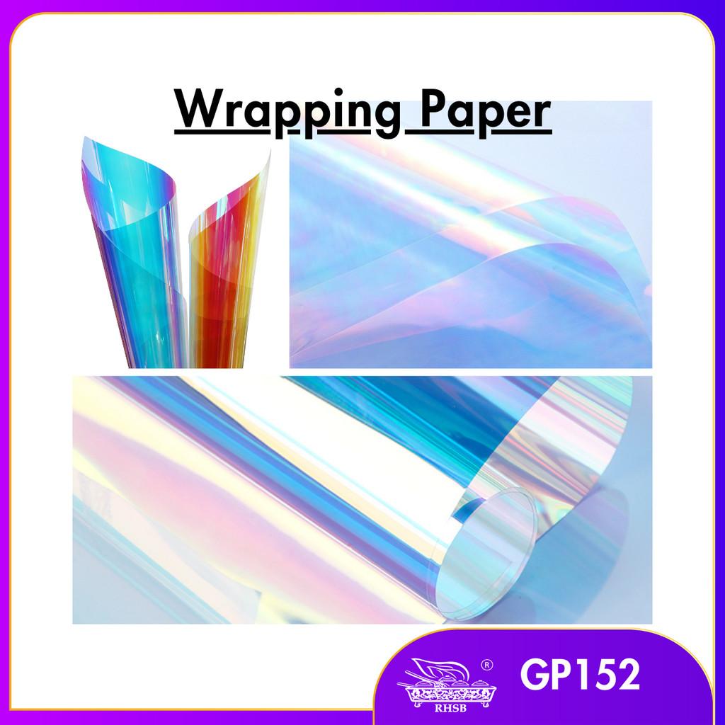 RAINBOW ROLL WRAP/ PEMBALUT BOUQUET/ RAINBOW FILM ROLL/ KERTAS HADIAH/ WRAP BIRTH BIRTH/ GF152