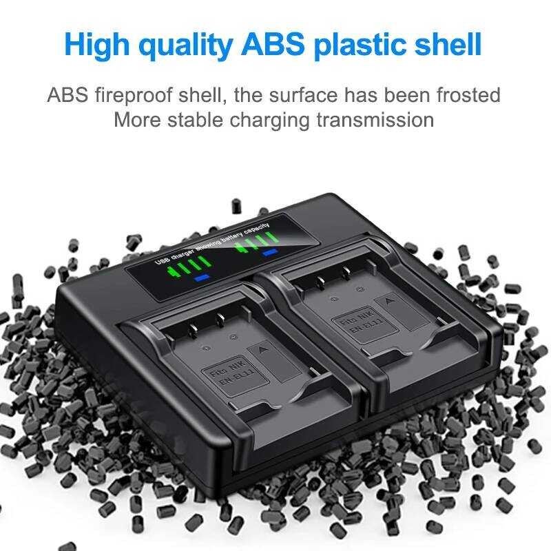 ❃ HQIX  สําหรับ Nikon Coolpix S01 S02 S550 S560 กล้อง En-El11 Dual Charger แบตเตอรี่ ❃