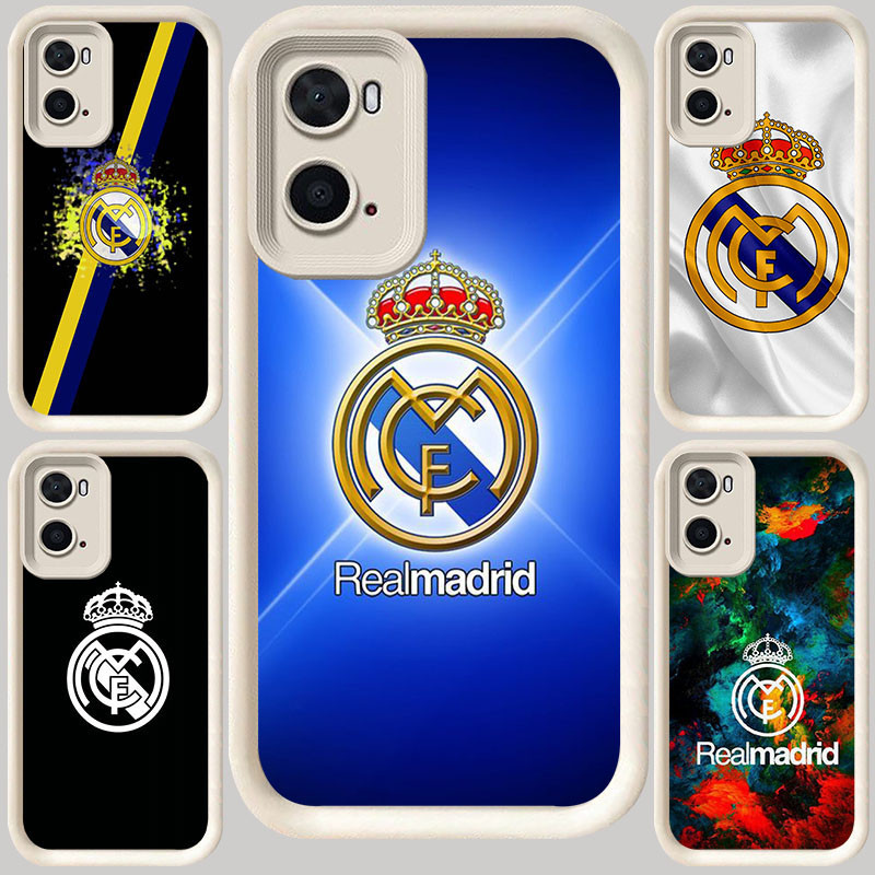 M-18 Madrid Club เคสสีขาวสําหรับ OPPO A57s A36 A57e A76 A96 A57 A77 A77s