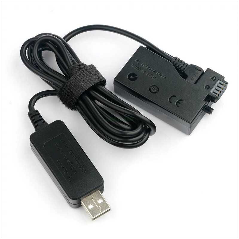 ▥ 5V USB Ack-E8 + Dr-E8 Lp-E8 LP E8 แบตเตอรี่ปลอมสำหรับ Canon Eos550d Eos600d Eos650d Eos700d