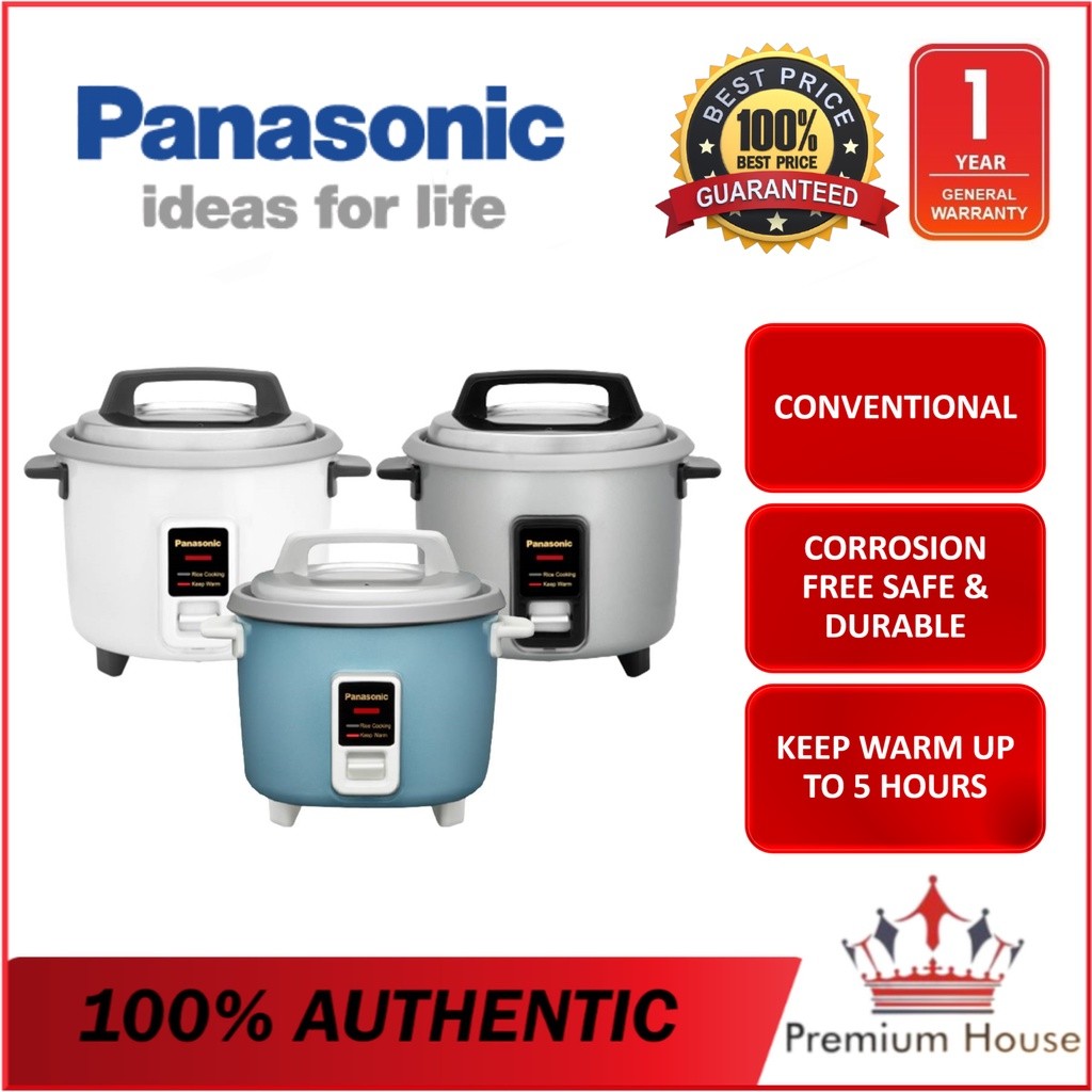 hot🔥การประกันคุณภาพ🔥 PANASONIC 1.8L CONVENTIONAL RICE COOKER SR-E18A / SR-Y18G (RANDOM COLOUR) SR