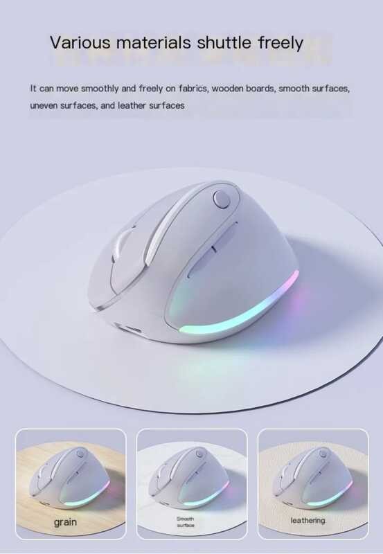 เมาส์แนวตั้ง Ergonomic 2.4Ghz เมาส์ไร้สายสําหรับเล่นเกมสํานักงานเมาส์คอมพิวเตอร์ออปติคัลเงียบ ราคา ถูกที่สุด ดีลบีเคเค แกลเลอรีภาพที่ 8