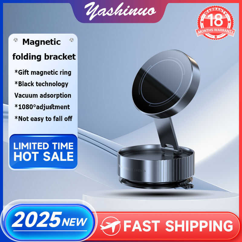 ❤ Yashinuo 360 ° Rotatable Phone Holder For Foldable Magnetic Vacuum Adsorption Car Bracket