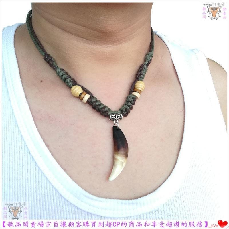 ในสต็อก [Minpin Pavilion ร้านขายเสื้อผ้าผู้ชาย] สร้อยคอหนาจี้เข็ม Evil Anti-Villain เครื่องประดับ D