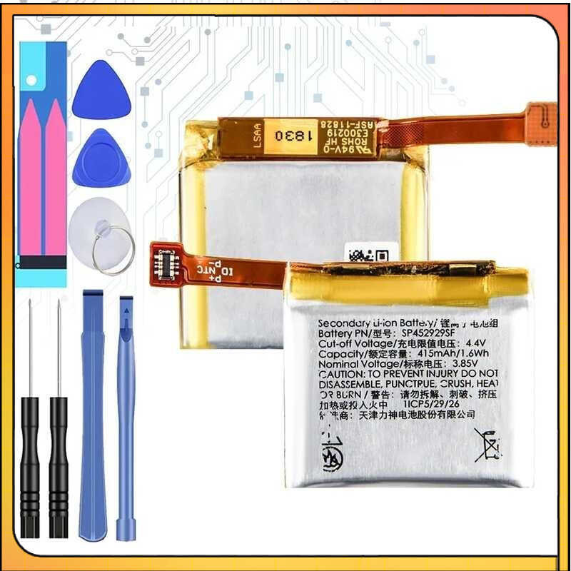 เปลี่ยนแบตเตอรี่ 415mAh สำหรับ SP452929SF Ticwatch Pro รุ่น 4G / Bluetooth Watch