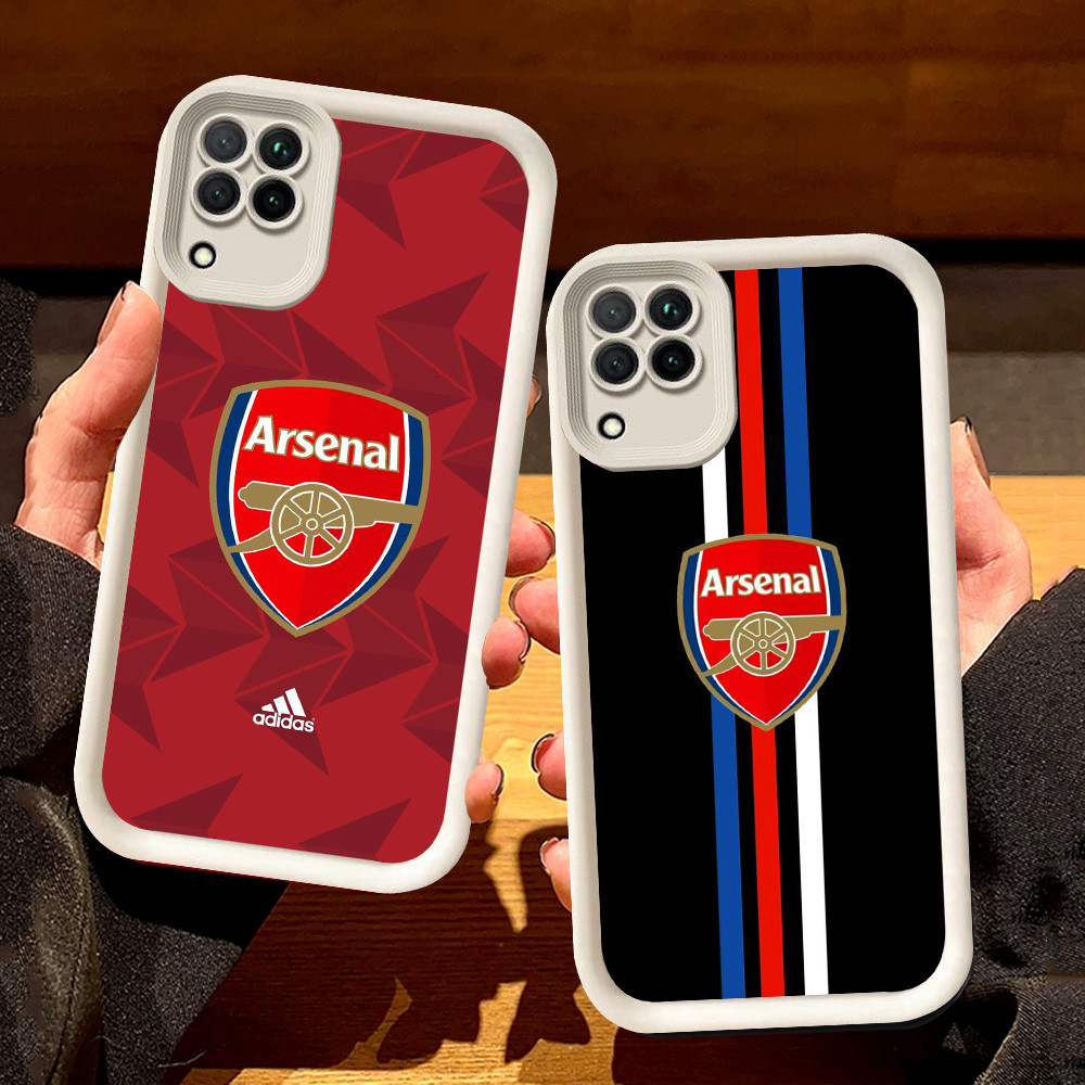 ปลอกสีขาวสําหรับ Samsung A04E A22 A06 A07 A04 A05 F04 J2 M04 J7 Prime A12 Pro 5G S130 A-Arsenal-FC