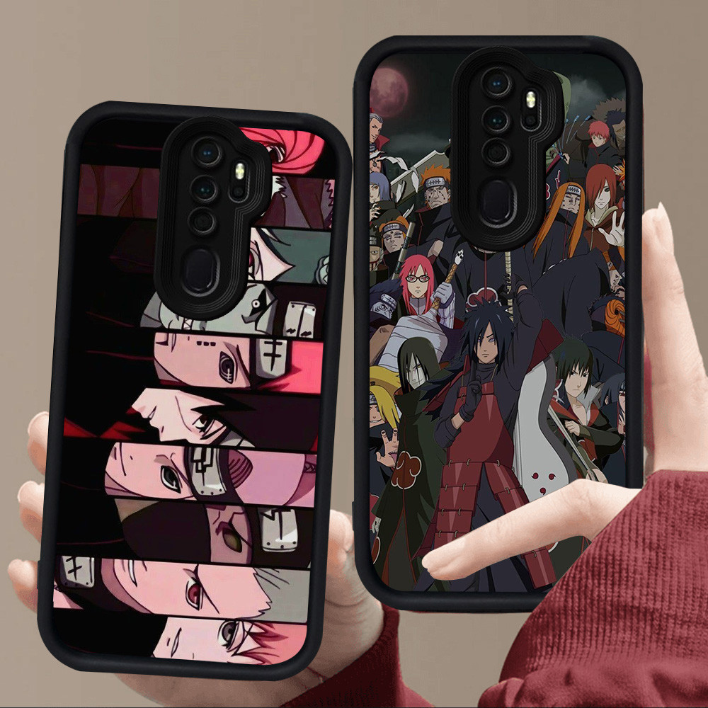 E34 Naruto AkatsukiสําหรับซิลิโคนสีดําOPPO Reno 2F A5 A37 2Z A83 F11 A9 2020 A39 Pro