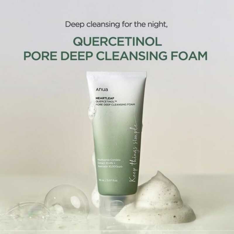 ▣ Anua Heartleaf Quercetinol Pore Deep Cleansing Foam 150Ml