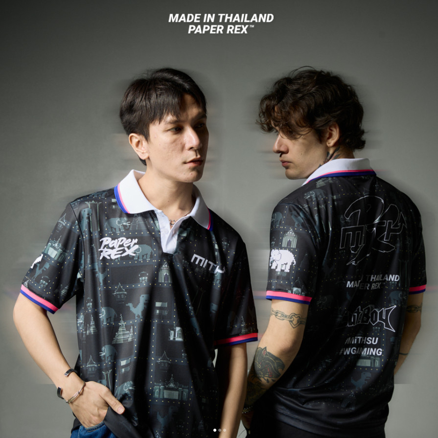 Mith X PRX JERSEY 2025 Papier Rex ชุด E-sports VALORANT เกม Tshirt 3D พิมพ์ความร้อนระเหิดชายเสื้อฟรี