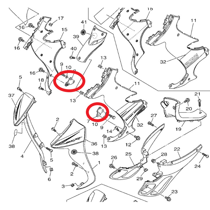 125 ZY 125 Y125 125ZR ตัวยึดเครื่องยนต์