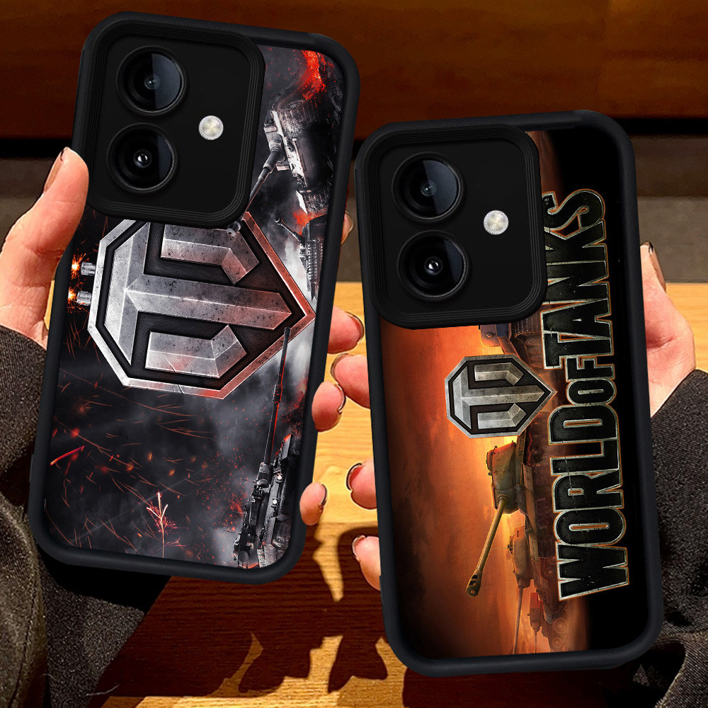 S128 World of Tanks Casing สําหรับ OPPO A79 A3X A3 A5 A5I Pro A5X 5G สีดํา