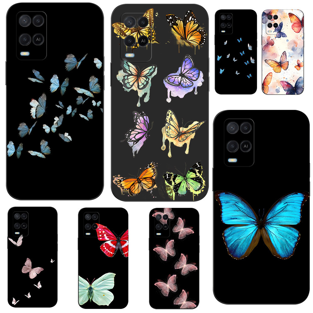 เคส Ribbon Oppo A54 4G เคสโบว์ เคสผีเสื้อ เคสคล้องคอ เคสห้อยคอ เคสน่ารัก เคสเชอร์รี่ เคสเชอรี่ @1001