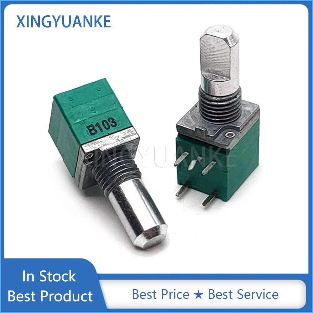 3 ชิ้น/ล็อตปิดผนึก 5-Pin R097 RV097NS เดี่ยว Swith Audio Power Amplifier Potentiometer B10K B103 วงเล็บความยาว 15 มม.