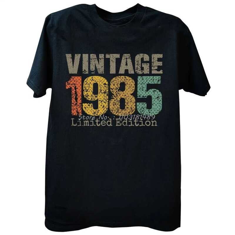 ตลก 39 ปีของขวัญ Vintage 1985 Limited Edition 39th ของขวัญวันเกิด T เสื้อฤดูร้อนผ้าฝ้าย Streetwear เ