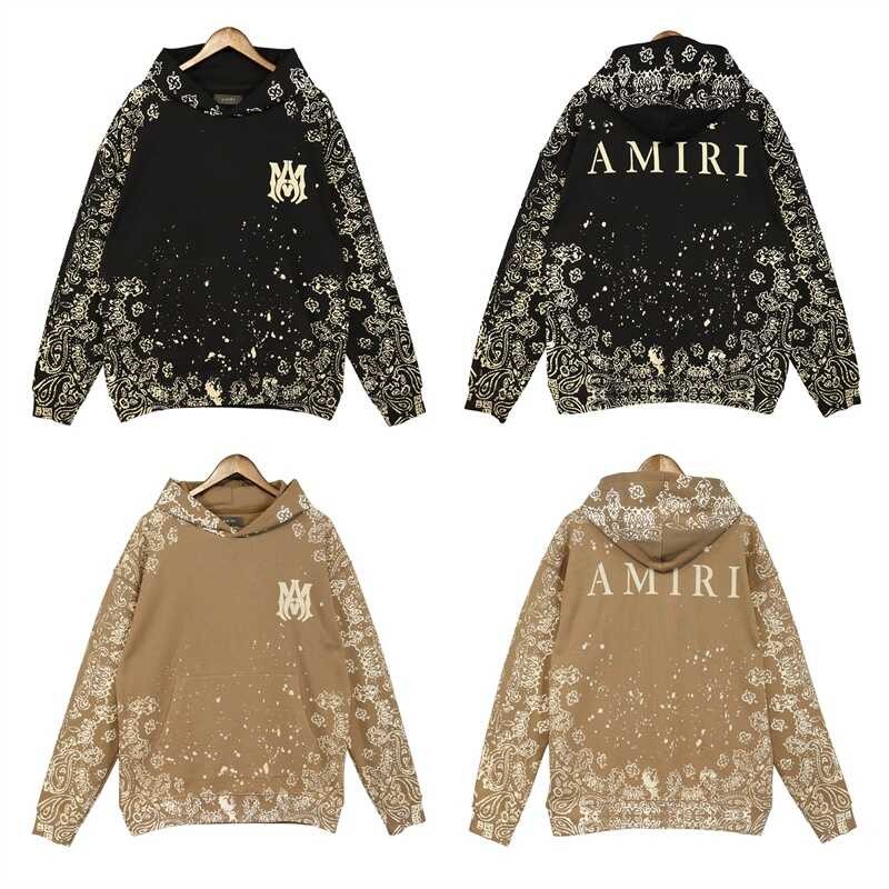 ❤ เสื้อกันหนาวลําลอง มีฮู้ด พิมพ์ลายโลโก้ Amiri แฟชั่นสําหรับสตรี
