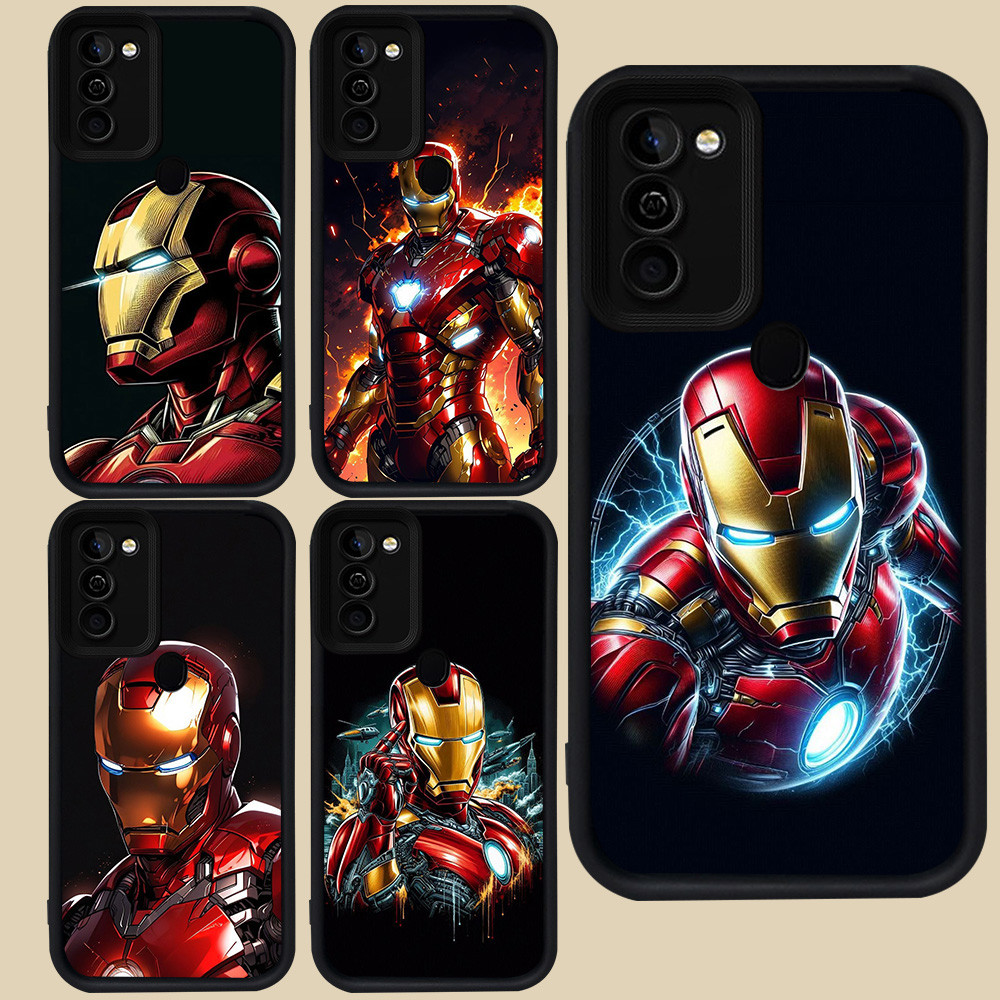 ปลอกสีดําสําหรับ Samsung A10S A20S A30s A50 A11 A50s M30S A7 A10 M21 A21S A30 A20 R26 Iron Man