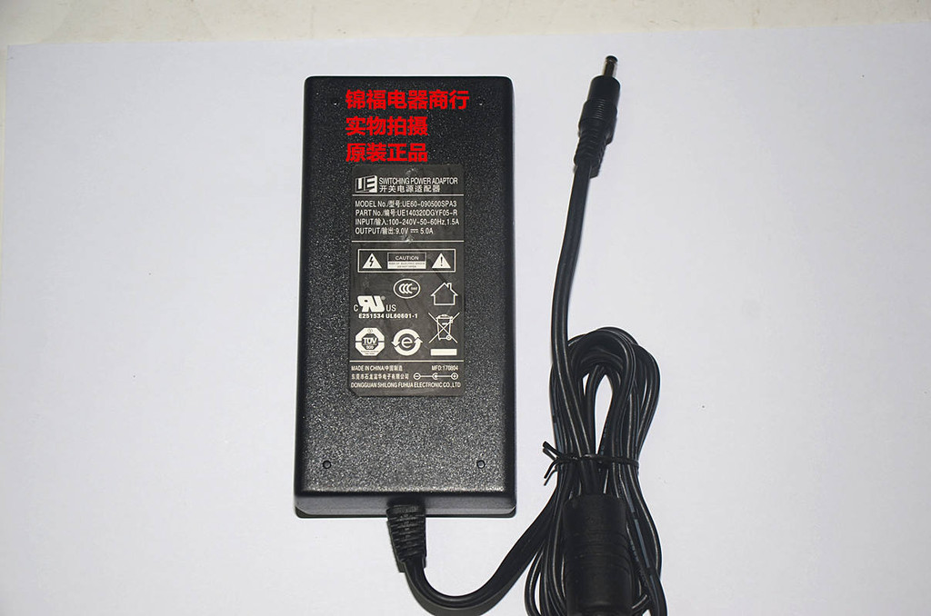 ue ue ue140320dgyf05-r 9.0v5.0a อะแดปเตอร์พลังงาน UE60-090500SPA3