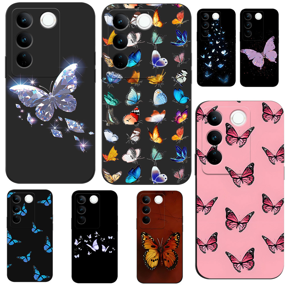 เคส Ribbon Vivo V27 Pro / V27E / V27 เคสโบว์ เคสผีเสื้อ เคสคล้องคอ เคสห้อยคอ เคสน่ารัก เคสเชอร์รี่ เ