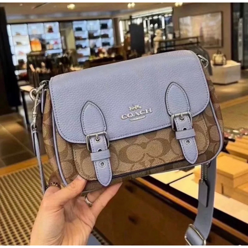 แท้ พร้อมส่งกระเป๋าสะพายข้าง COACH C6781 LUCY CROSSBODY IN SIGNATURE CANVAS"