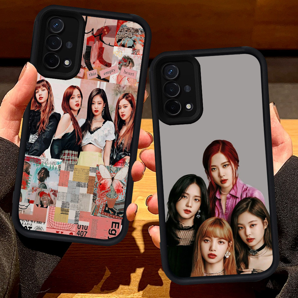 S66 BLACKPINK สําหรับ OPPO F17 A16E A16K A54 A35 Reno 4F 4 Lite A15s A15 A93 Pro สีดํา