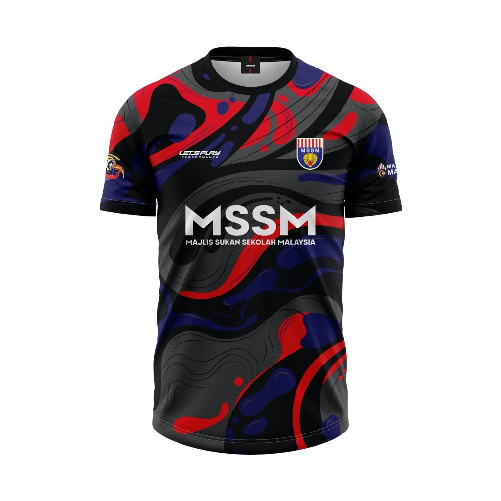 เสื้อ Hockey อย่างเป็นทางการ MSSM สีดํา | แขนสั้น